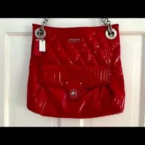 Coach Patent Leather Shoulder Bag